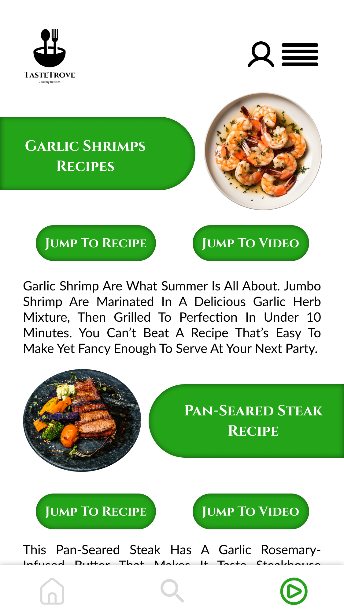 Recipe Page